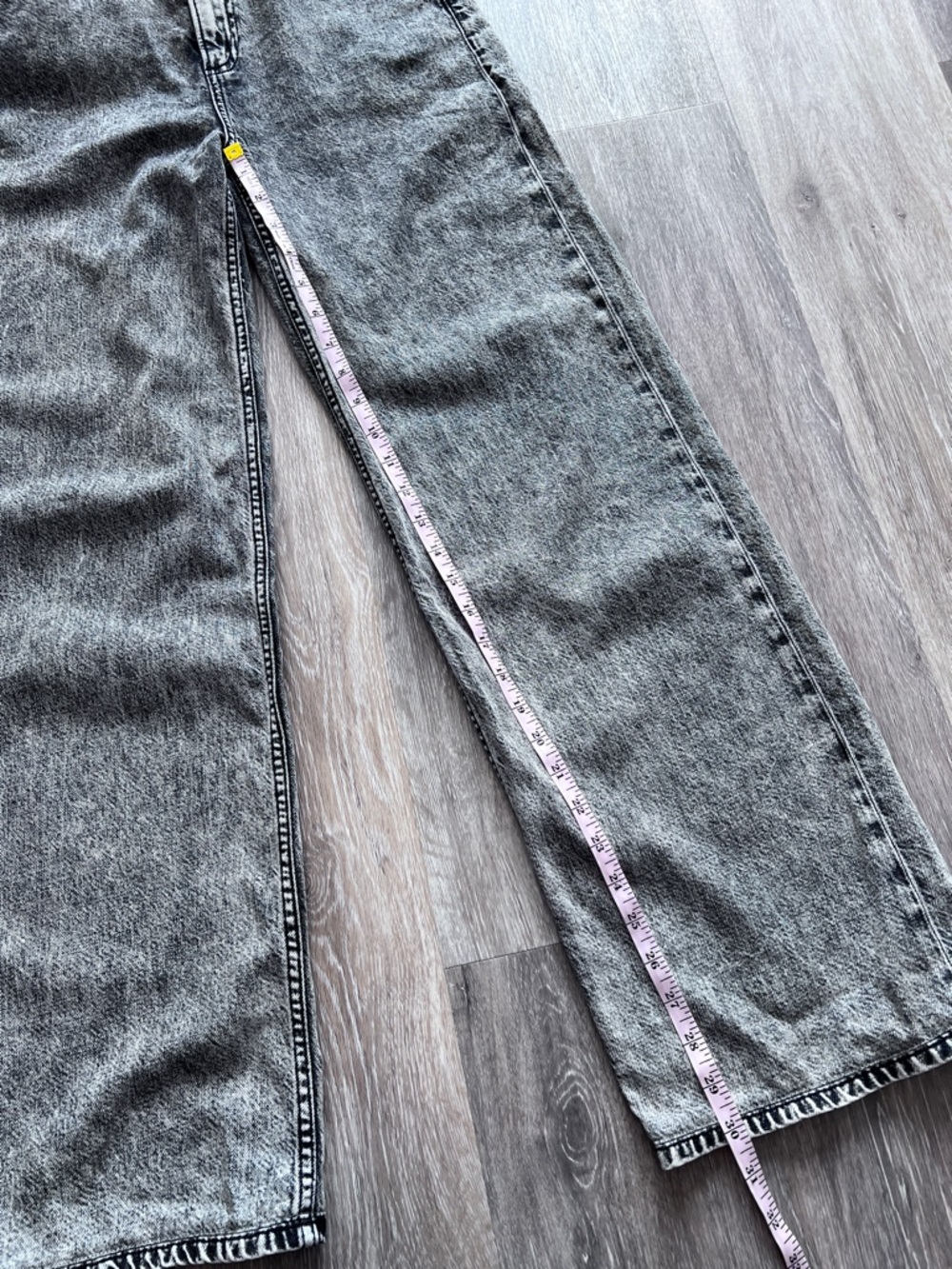 Rag & bone featherweight Logan mid rise wide leg jeans slate gray - Picture 4 of 12